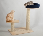 Каркас - цвет берёза; гамак флис - лазурный; коты: Юня и Янтарина